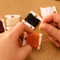 KRABALL 59 Pcs Leather Sewing Kit Repair Stitching Tool Set with Sewing Thread Curved Needles Awl Bobbin Thimble Scissor. 