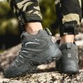 New Men's Boots Fashion Outdoor Boots Breathable Hiking Boots Autumn Shoes Sneakers Lightweight Non-slip Men Desert Ankle Boots.
