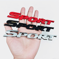 3D Chrome Metal Car Letters Logo SPORT Emblem Badge Sport Stickers Car Rear Trunk Accessories.