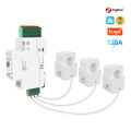 Zemismart 120A Zigbee RS485 Smart Energy Meter 3 Phase Power Monitor Work with Tuya Withdrawable Split-core CTs 120V 240V. 