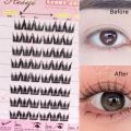 HISYI Self-Adhesive False Eyelashes 8 Rows - Glue-Free, Natural Look, Reusable & Easy Apply for Daily/Party Makeup (8-Pack).