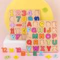 Wooden Educational Learning boards ABC board 123 boards shapes learning small abc learning board imported. 