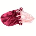 1pc Two Tone Satin Hat Silk Bonnet for Sleeping Satin Bonnets Double Layer Reversible Hair Cap Bonnet for Women Long Curly Braid. 