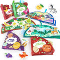 Soft Baby Cloth Book Teaches Colors Interactive Learning Toy for Infants.