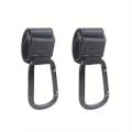 Universal Stroller Hooks Clip Heavy Duty Hanging Organizer for Diaper Bags Prams Shopping Carts Car Seats Baby Carriers.