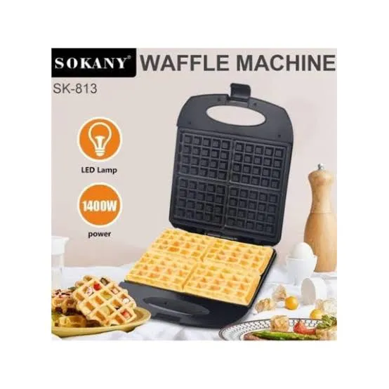 Sokany%20Waffle%20Maker%201400W%204%20Slices%20Sk-813%20Sokany%20-%20Image%202