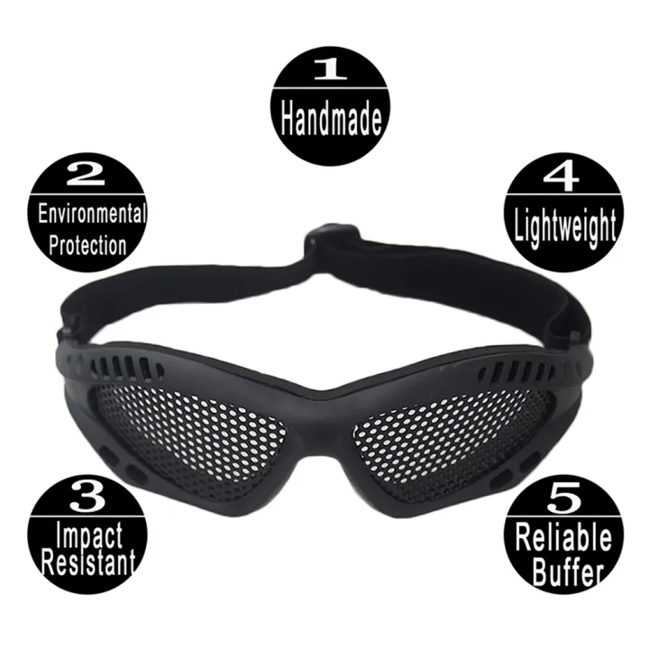 Outdoor%20Eye%20Protective%20Comfortable%20Airsoft%20Safety%20%20Glasses%20Goggles%20Anti%20Fog%20With%20Metal%20Mesh/PC%20Len%20For%20Paintball%20Hunting%20-%20Image%204