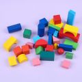Wooden Blocks Shape Puzzle Tangram Toys. 