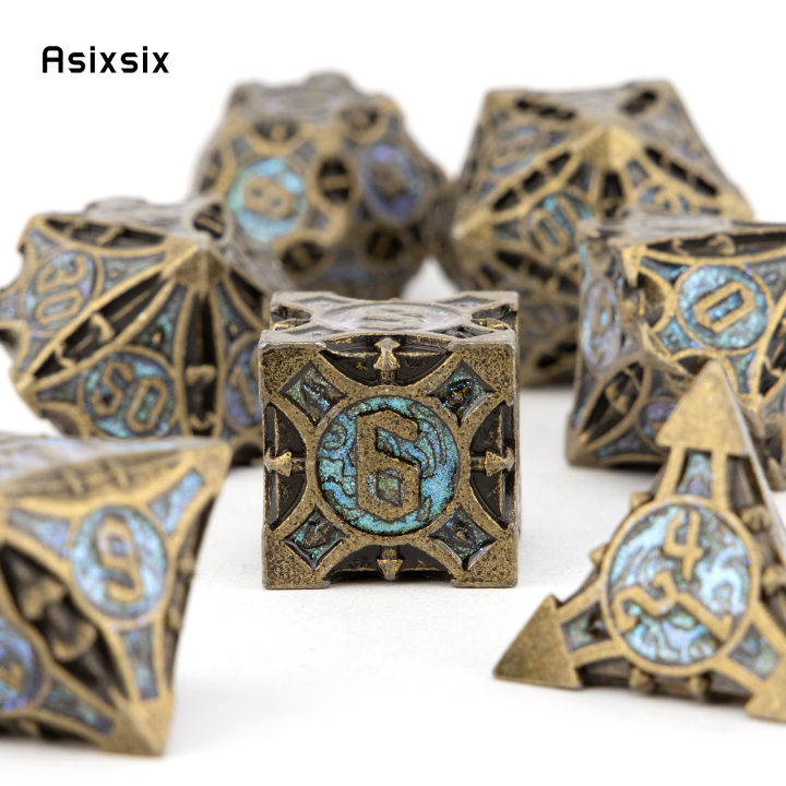 7%20Pcs%20Copper%20Blue%20Metal%20Dice%20Solid%20Metal%20Polyhedral%20Dice%20Set%20Suitable%20for%20Role-Playing%20RPG%20%20%20%20Board%20Game%20Card%20Game%20-%20Image%205