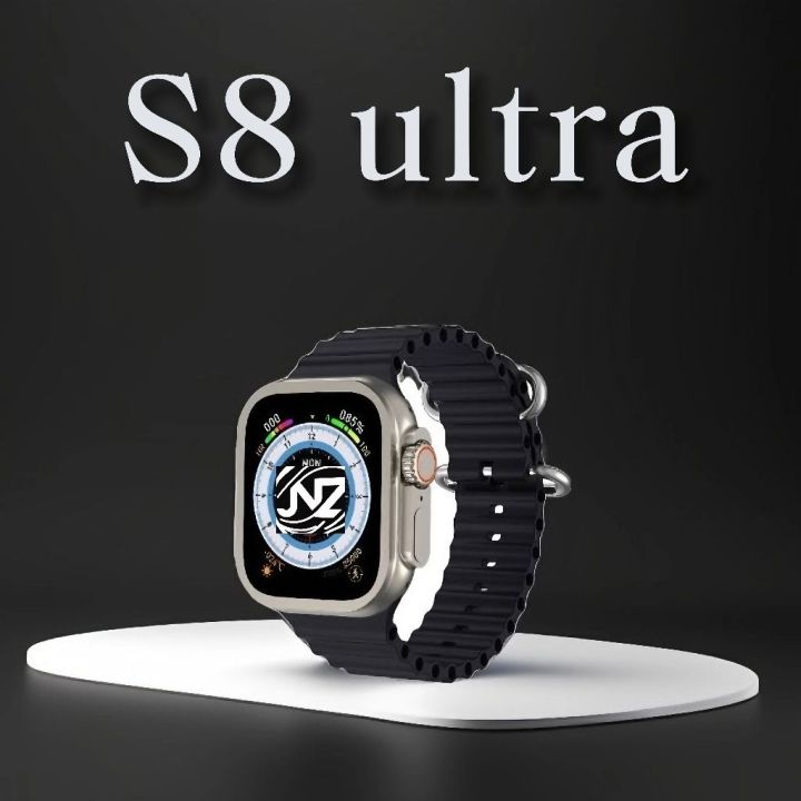 S8 Ultra Max Smart Watch without sim Bluetooth Series 8 Large 2.08 Inch AMOLED Display High Resolution with All Sports Features & Health Tracker,Wireless Charging Battery, Bluetooth
