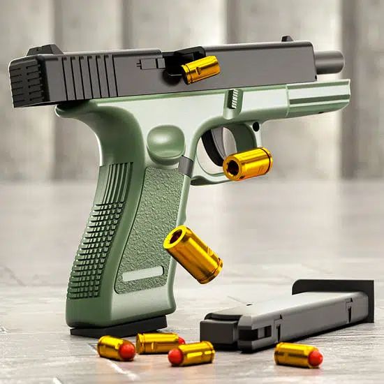 Toy Gun with Soft Bullets, Shell Ejecting Foam Bullet Blaster Toy ...