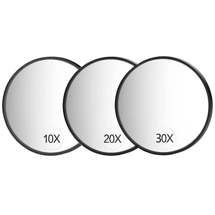 10x /20x /30X Magnifying Mirror, Small Magnification Mirror with Suction Cup ,For Plucking Eyebrows Removing Blackheads and Acn