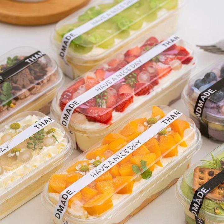 10/20/50Pcs Mini Loaf Cake Box 300ML - Dessert Deli Container Disposable Food Storage Cup for Baking Packaging Supplies