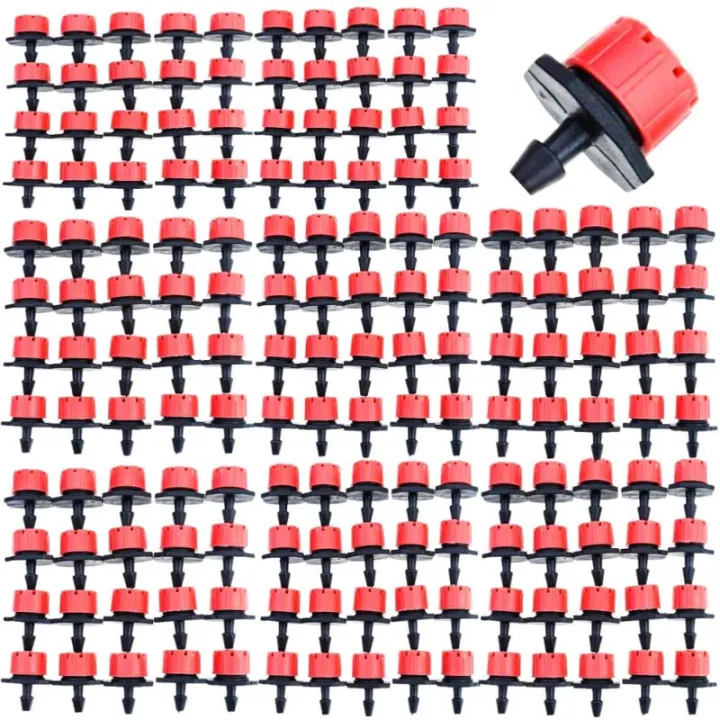 50/100 Pieces 8 Hole Adjustable Irrigation Dripper Sprinkler Emitter Dripper Micro Drip Irrigation Sprinkler for Watering System