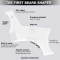 2pcs/set Beard Shaping Tool for Men – Multi-Line Beard Trimming Template with Built-in Comb, Beard Guide for Precise Shave Style.
