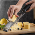 Stainless Steel Cheese Chocolate Slicer Multipurpose Cheese Slicer Wide Mouth Black Handle Lemon Slicer Kitchen Kitchenware. 