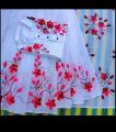 Hand Printed Saree without Panjabi. 