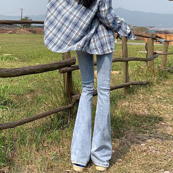 Woman%20Elastic%20High%20Waist%20Bell%20Bottom%20Jeans%20Female%20High%20Street%20Designer%20Flare%20Pants%20Lady%20Fashion%20Blue%20Black%20Gothic%20Denim%20Trousers%20-%20Image%204