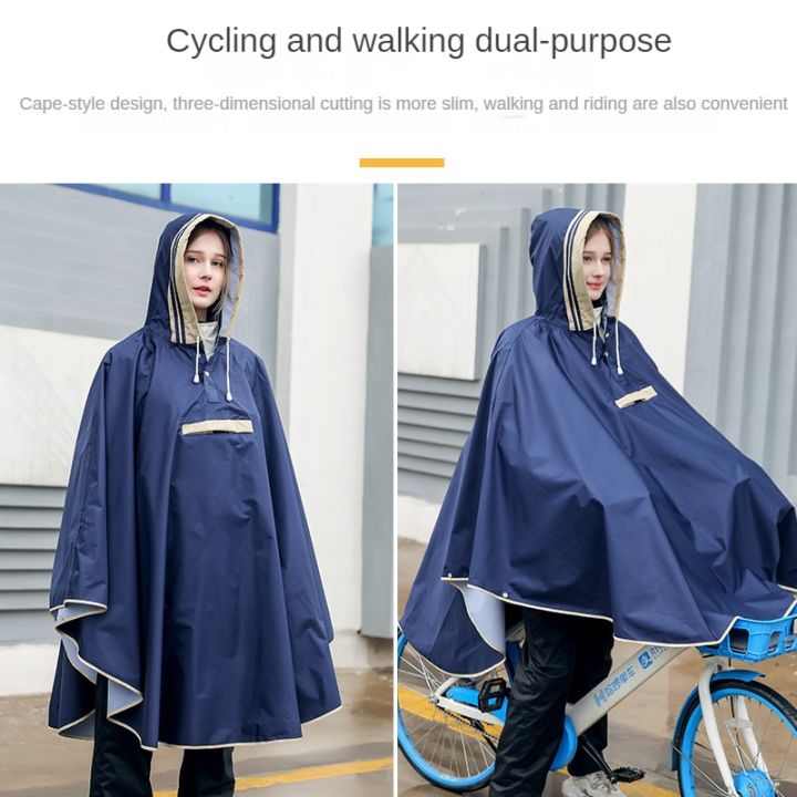 Children's%20raincoat%20cloak%20style%20school%20bags%20advanced%20Korean%20version%20primary%20children's%20poncho%20riding%20electric%20car%20raincoat%20-%20Image%203
