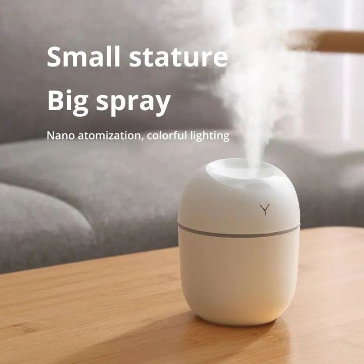 humdifier for room 250ML USB Ultrasonic Air Humidifier LED Lamp Mini Essential Oil Diffuser Car Purifier Aroma Anion Mist Maker With Romantic Light