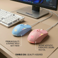 FunBug 7 Buttons Sports Mechanical Wired Gaming Mouse RGB with 4-Levels DPI Control - 7 Light Wired USB Optical Mouse with Side Buttons - Mouse with Pad for PC, Laptop, Computer, Gaming, Pubg Mobile. 