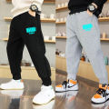 Boys Jogger Sports Pants Luminous Lightning Print Kids Cotton Long Sweatpant Cartoon Running Trousers with Pocket. 