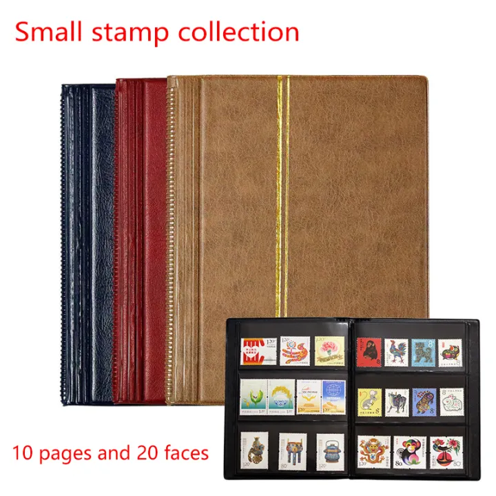Postal Stamp Collection Album Book 10 Pages 20 Sheets Double Sided ...