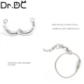 Dr.DC Bord Stainless Steel Chain Parrot Anti-flying Traction Rope Bird Feet Bracelet Alloy Foot Ring Pet Bird Travel Supplies. 