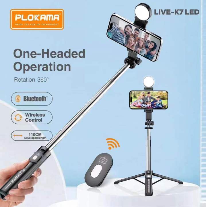 Plokama%20LIVE%20K7%20LED%20Selfie%20Stick%201.1M%20(3.6%20Feet)%20Live%20Broadcasting%20Selfie%20Stand%20With%20Rechargeable%20Light%20Selfie%20K7%20Bluetooth%20LED%204%20in%201%20Tripod%20LED%20Remote%20Control%20Tripod%20110cm%20Selfie%20Stick%20Tripod%20Bluetooth%20LED%20Light%20-%20Image%205