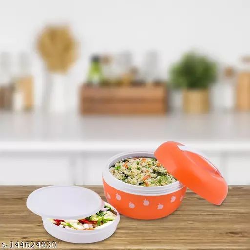 Tiffin Box/Hot Box 800ml with Plastic tub,Stainless steel inner to keep warm food,useful for officers,school students,Keep food safe and hot,Less place to keep in the bag,attarctive apple design,easy to open amd close,