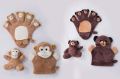 Premium Extra Soft Cartoon Animal Shape Hooded Bamboo Baby Bath Towel Set Pack of 4. 