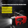 Solar Radio Hand Crank Powered FM AM NOAA Weather Radio 2000mAh Emergency Hand Dynamo Power Bank Multifunctional LED Flashlight.