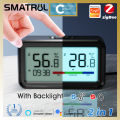 Zigbee Weather Station Tuya Smart Digital Thermometer Room Hygrometer Electronic Desk Clock Wireless Temperature Humidity Sensor. 