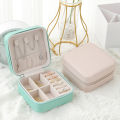 1pc Portable Jewelry Storage Box Home Travel Earrings Necklace Ring Jewelry Box Mini Layered Jewelry Display Case. 