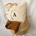 Hand painted tote bag for girls Korean style Eco friendly 38cm×42cm. 