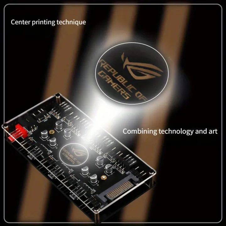 CX%20FUTRUE%20Dual%208-Way%20Interface%20Chassis%20Cooling%20Fan%20Hub,%20STAT%20And%205V%203PIN%20ARGB&8+12V%204PIN%20PWM&8%20Interfaces.%20-%20Image%203