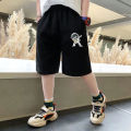 Kids Boys Astronaut Print Shorts 2023 Summer Pocket Design Children Casual Sport Short Pants For Teen Boy 3-14 Years Clothes. 