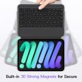 HOU iPad Mini 6 Ultra Slim Folio Type Case with Keyboard, Power Display, Switch Between Horizontal and Vertical Support iPad Mini 6th Generation. 