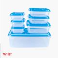 ( 7 PC SET ) Ikea Style Food Containers | Thumb Lock Food Containers | Stackable Plastic Storage Boxes  Ikea Style Food Containers| Ikea Style Food | Ikea Style Box | Ikea Style Storage Boxes | Ikea Style Premium Quality Plastic Storage Boxes.. 