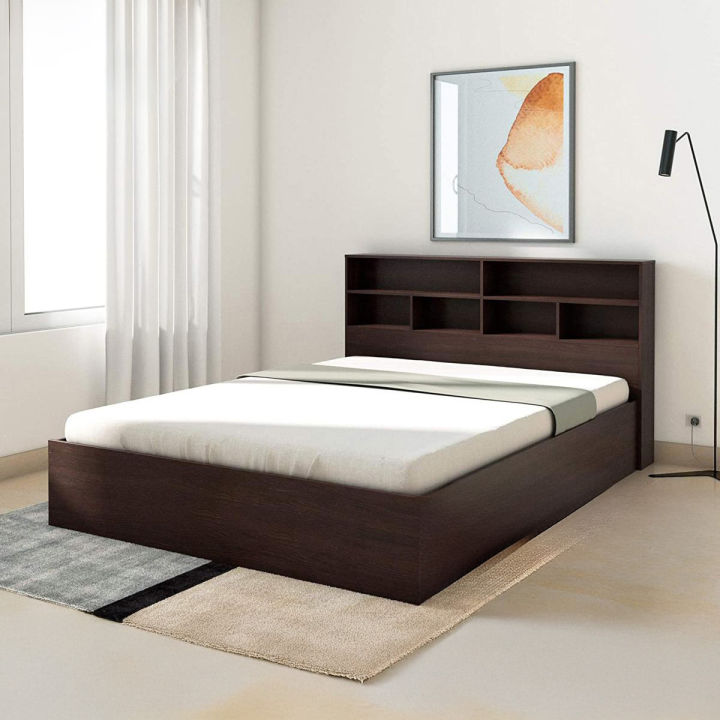 Andormahal (MDF) King bed with unique headstand(6 feet by 7 feet)