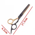 7Pcs Set 6.0" Hair Scissors Stainless Steel Hair Cutting Barber Shop Comb Razor Hairdressing Thinning Shears Haircut Salon C1001. 