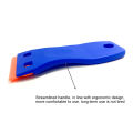 Reusable Plastic Razor Scraper for Removing Car Labels Stickers Glue Decals on Glass Windows No Scratches. 