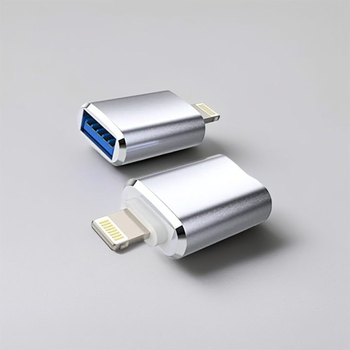 USB 3.0 to Lightning 8-Pin OTG Adapter for iPhone 13/12/11, Fast Charging, iOS 13+ Compatibility