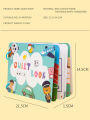 DIY Kids Quiet Books First Busy Book Animal Numbers Matching Logical Life Ability Learning Montessori Educational Toys For Baby. 