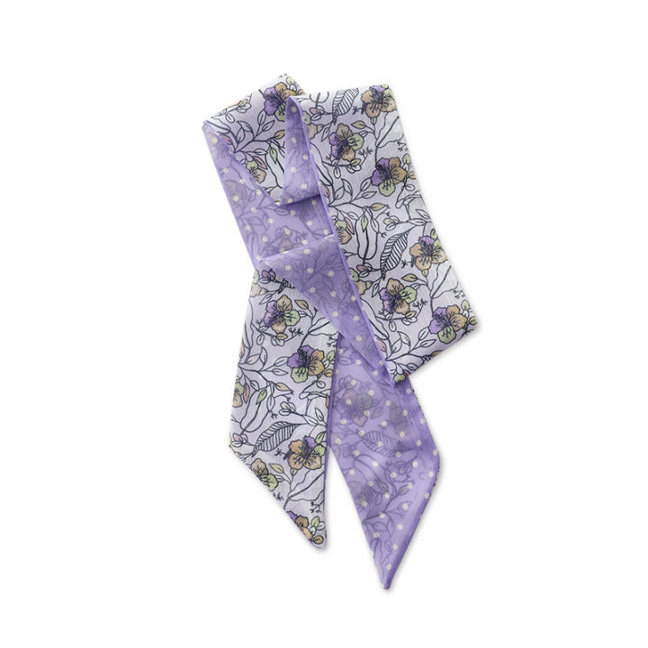 New%20Style%20Summer%20French%20Retro%20Purple%20Tied%20Hair%20Small%20Floral%20Long%20Silk%20Scarf%20Headband%20Braided%20Hair%20Chiffon%20Thin%20Ribbon%20Scarf%20-%20Image%205