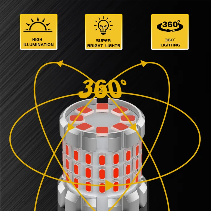 BMTxms%201157%20P21/5W%20BAY15D%20LED%20BAZ15D%20P21/4W%20BAW15D%20PR21/5W%20Red%20Brake%20Light%20Car%20Tail%20Stop%20DRL%20Lamp%20For%20HYUNDAI%20Opel%20Toyota%20Suzuki%20-%20Image%204