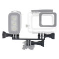 Dual Mount Bracket Tripod Holder Camera Flash Light Handle Thumb Screw Mount Adapter for  13 12 11 10 Insta360  Action. 