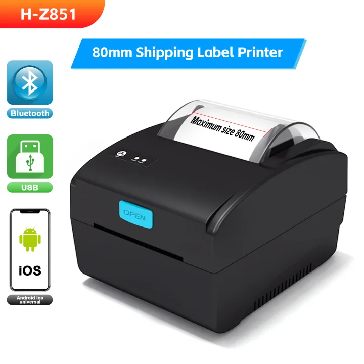 HZTZ%2080mm%20Thermal%20Label%20Printer%20Bar%20QR%20Code%20Sticker%20Machine%20xprinter%20xp%20365b%20H-Z851%20USB%20Bluetooth%20Printing%20-%20Image%202