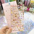 Kawaii Animals 3D Puffy Stickers Cute Cartoon Scrapbooking Sticker DIY Journal Stationery Sticker Deco Aesthetic Art. 