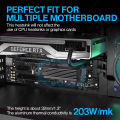 JEYI M.2 2280 SSD HeatSink Cooler, Heavy Duty Aluminum Convective Heat Sink, Passive Heat Sinks with Fins, (35℃ Decrease Max). 